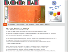 Tablet Screenshot of luther-bau.com